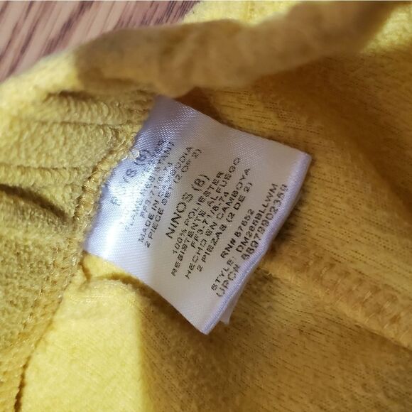 Kids size 8 yellow pajama pants - Picture 2 of 4